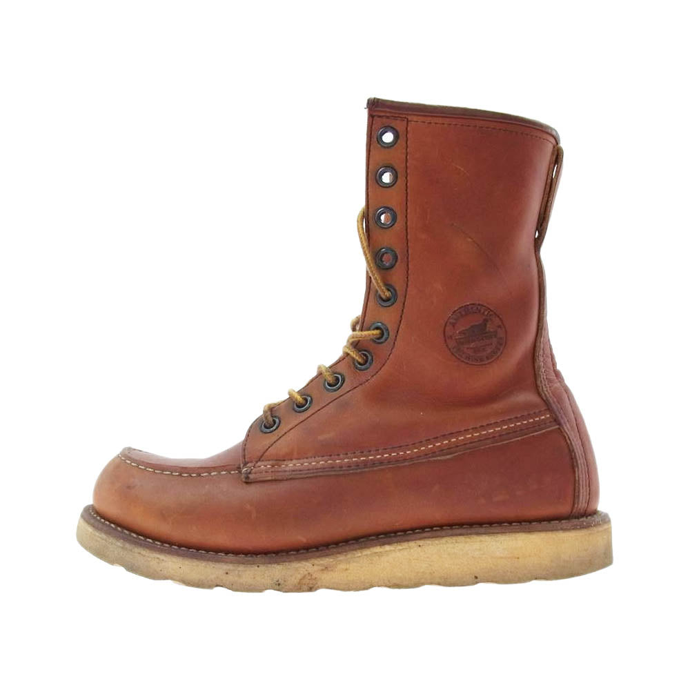 RED WING レッドウィング 877 90S 10HOLE Irish Setter 10ホール アイリッシュ セッター 犬刻印 モックトゥ ブーツ ブラウン系【中古】