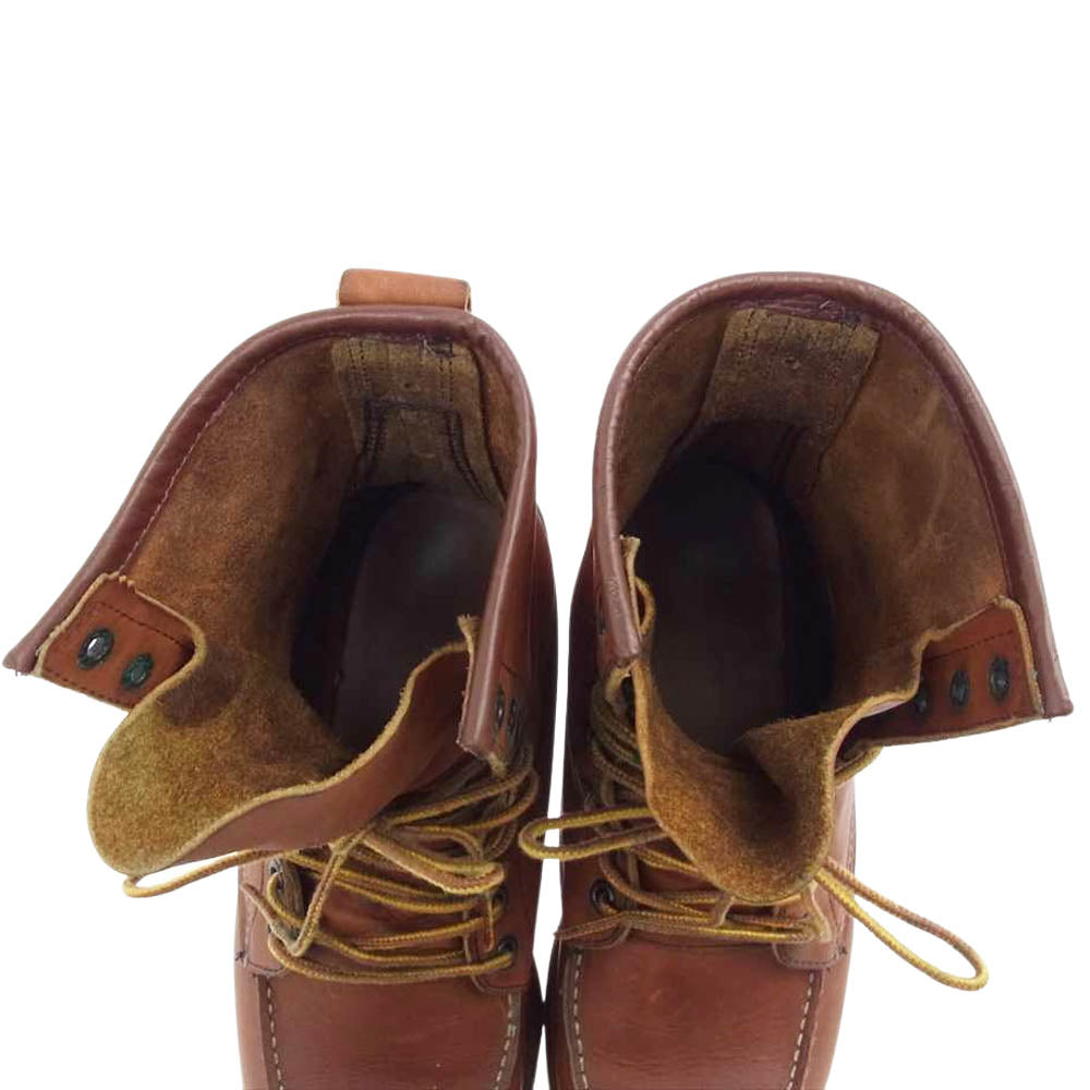 RED WING レッドウィング 877 90S 10HOLE Irish Setter 10ホール アイリッシュ セッター 犬刻印 モックトゥ ブーツ ブラウン系【中古】