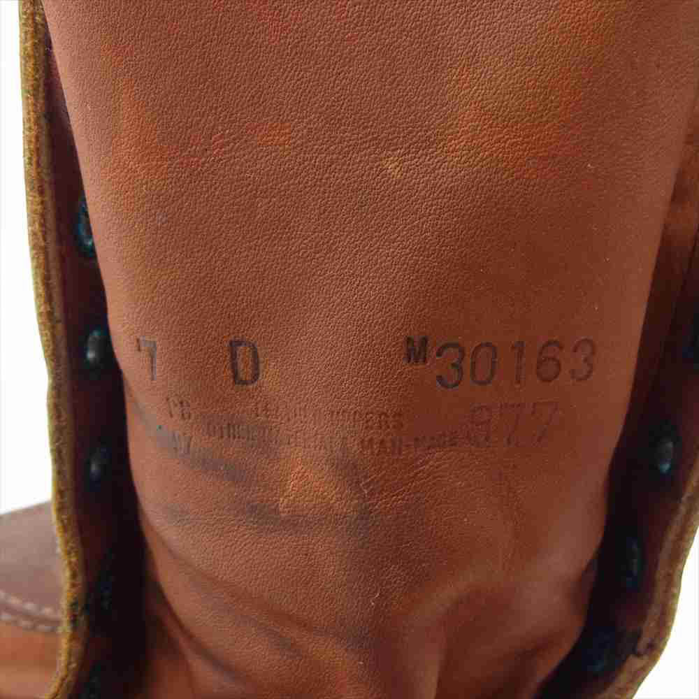 RED WING レッドウィング 877 90S 10HOLE Irish Setter 10ホール アイリッシュ セッター 犬刻印 モックトゥ ブーツ ブラウン系【中古】