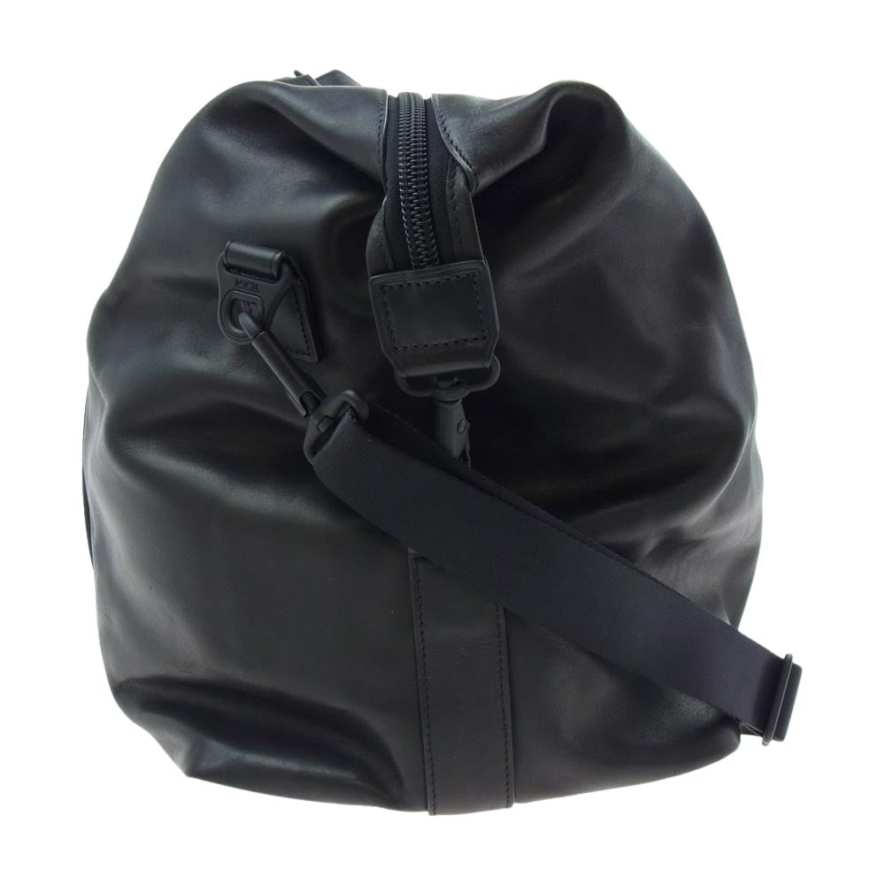 TUMI トゥミ 92153DH ALPHA GENERATION 4 BLACK SOFT LEATHER DUFFLE WEEKENDER TRAVEL BAG TSAロック付き オールレザー 2way ショルダー ボストンバック ブラック系【中古】