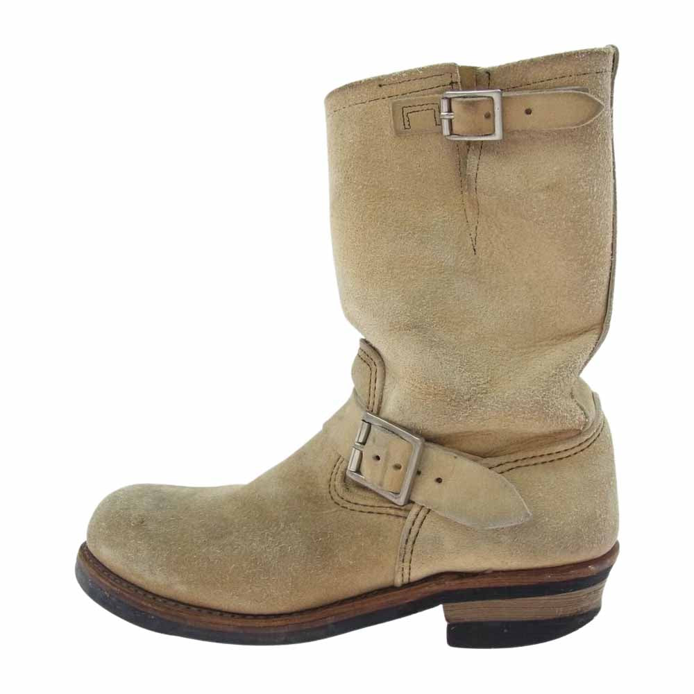 RED WING レッドウィング 8268 ENGINEER BOOTS エンジニアブーツ ホーソーン アビレーン ラフアウト ベージュ系 9(US)【中古】