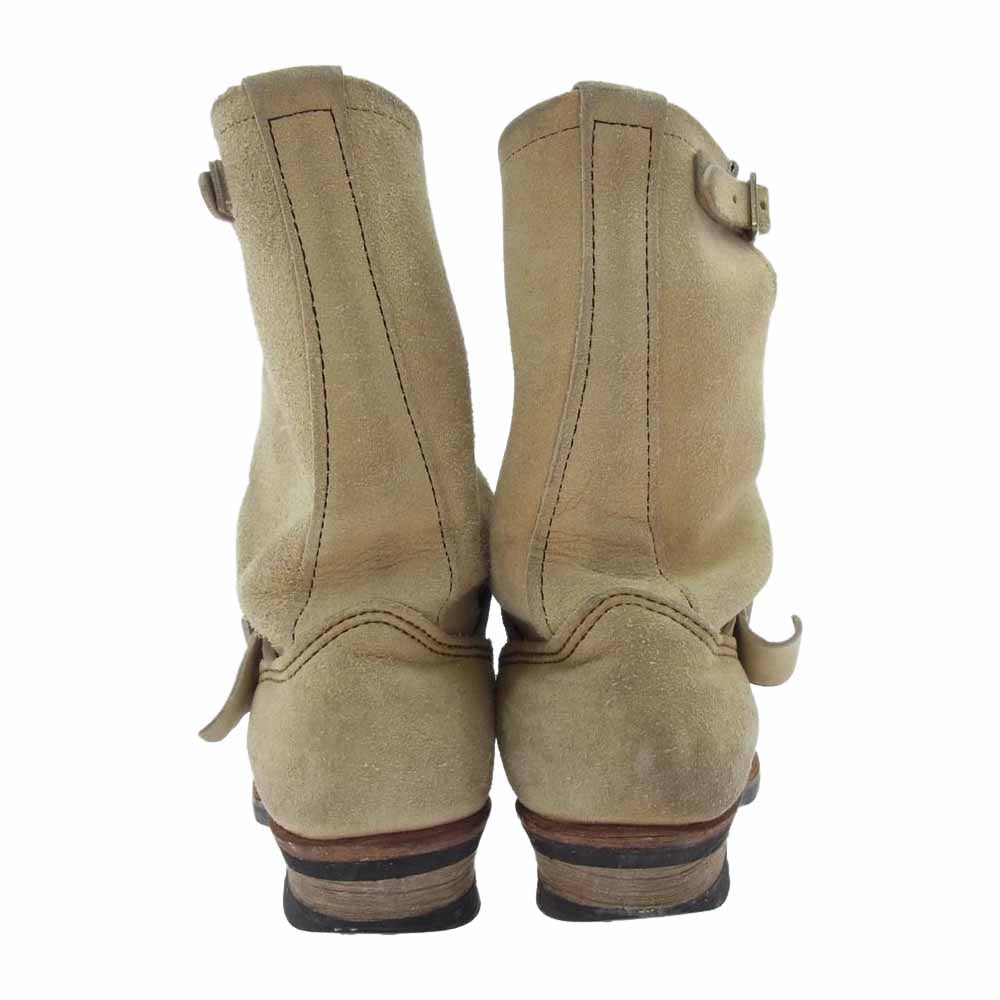 RED WING レッドウィング 8268 ENGINEER BOOTS エンジニアブーツ ホーソーン アビレーン ラフアウト ベージュ系 9(US)【中古】