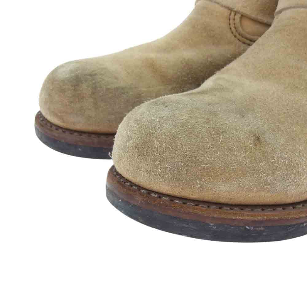 RED WING レッドウィング 8268 ENGINEER BOOTS エンジニアブーツ ホーソーン アビレーン ラフアウト ベージュ系 9(US)【中古】