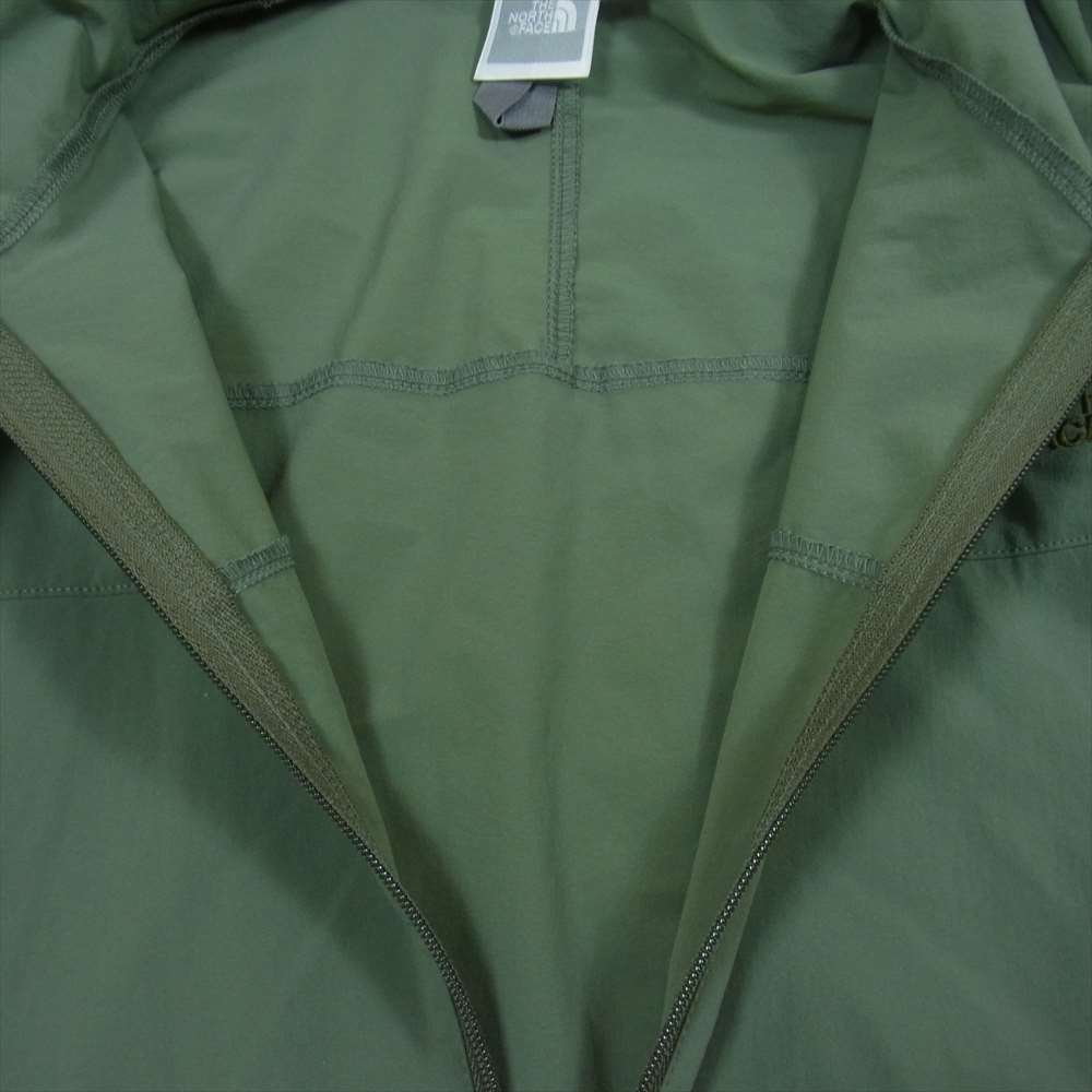 THE NORTH FACE ノースフェイス NPW21703 Mountain Softshell Hoodie マウンテン ソフト シェル フーディ ジャケット グリーン グリーン系 モスグリーン系 L【中古】