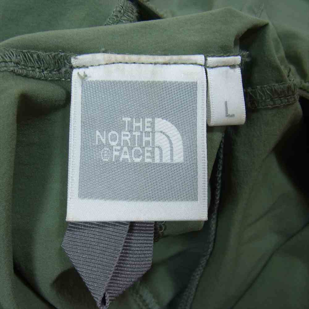 THE NORTH FACE ノースフェイス NPW21703 Mountain Softshell Hoodie マウンテン ソフト シェル フーディ ジャケット グリーン グリーン系 モスグリーン系 L【中古】