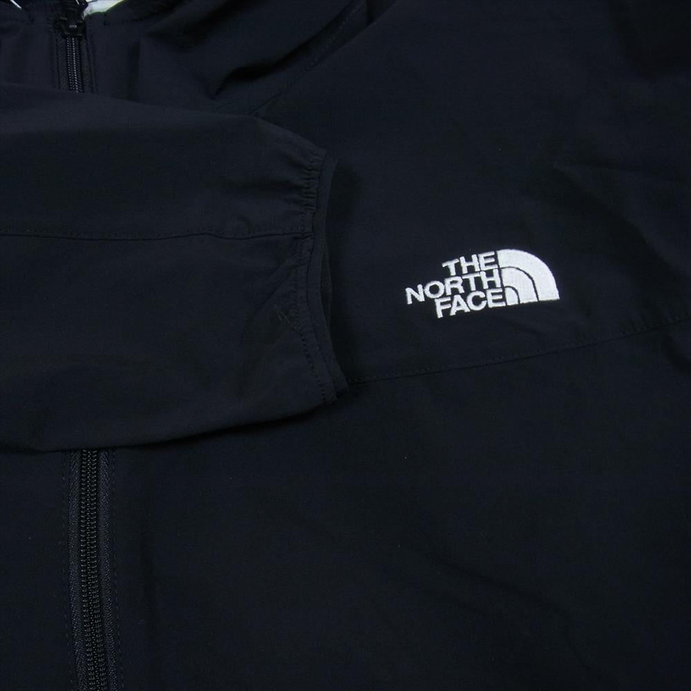 THE NORTH FACE ノースフェイス NPW21703 Mountain Softshell Hoodie マウンテン ソフト シェル フーディ ジャケット ブラック ブラック系 L【中古】