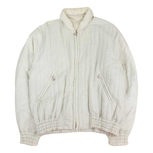 ISSEY MIYAKE イッセイミヤケ 80s LG23037 ヴィンテージ アーカイブ 筆タグ 旧タグ 中綿 キルティング ジャケット オフホワイト系 M【中古】