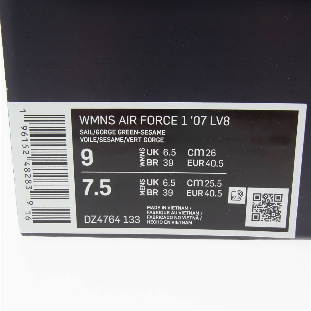 NIKE ナイキ DZ4764-133 WMNS Air Force 1 Low Green and Muslin エアフォース ロー Green and Muslin 26cm【新古品】【未使用】【中古】