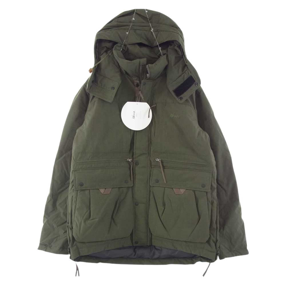 NANGA ナンガ N1TJKHG2 TAKIBI DOWN JACKET タキビ ダウン ジャケット カーキ系 L【新古品】【未使用】【中古】