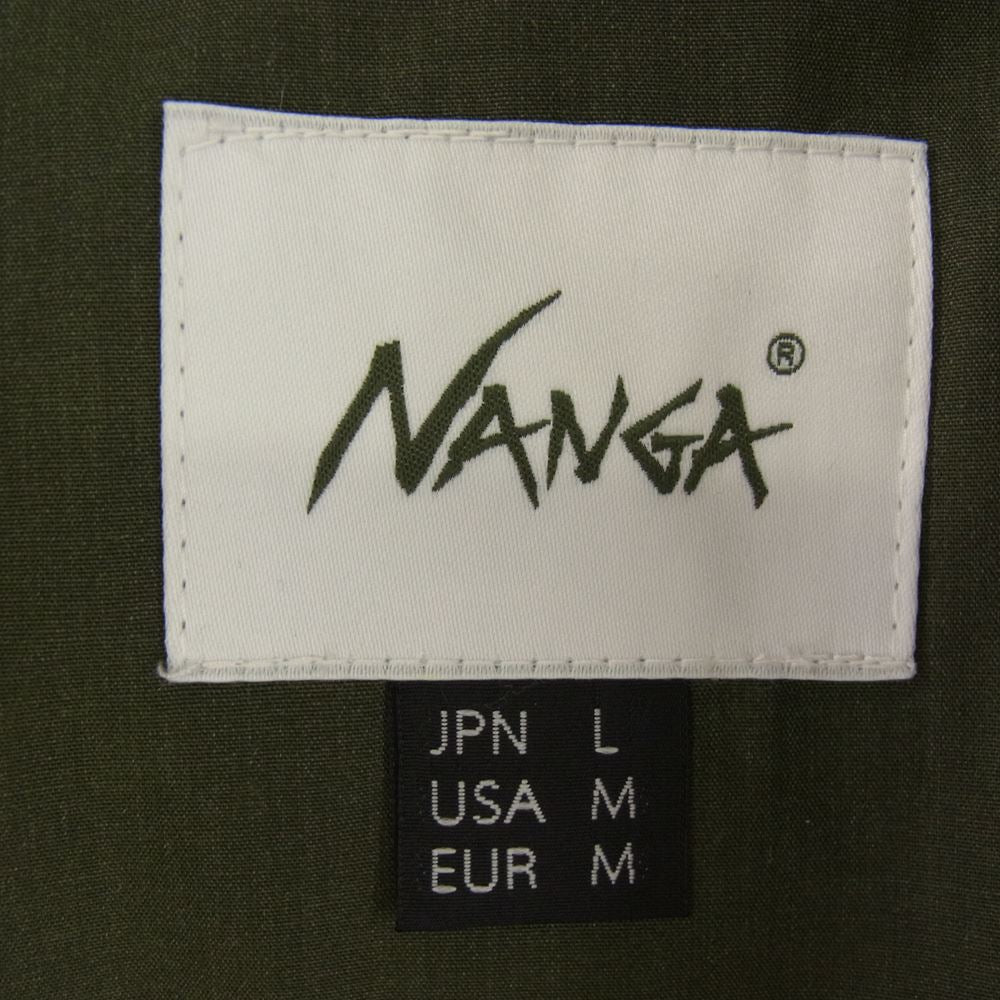 NANGA ナンガ N1TJKHG2 TAKIBI DOWN JACKET タキビ ダウン ジャケット カーキ系 L【新古品】【未使用】【中古】