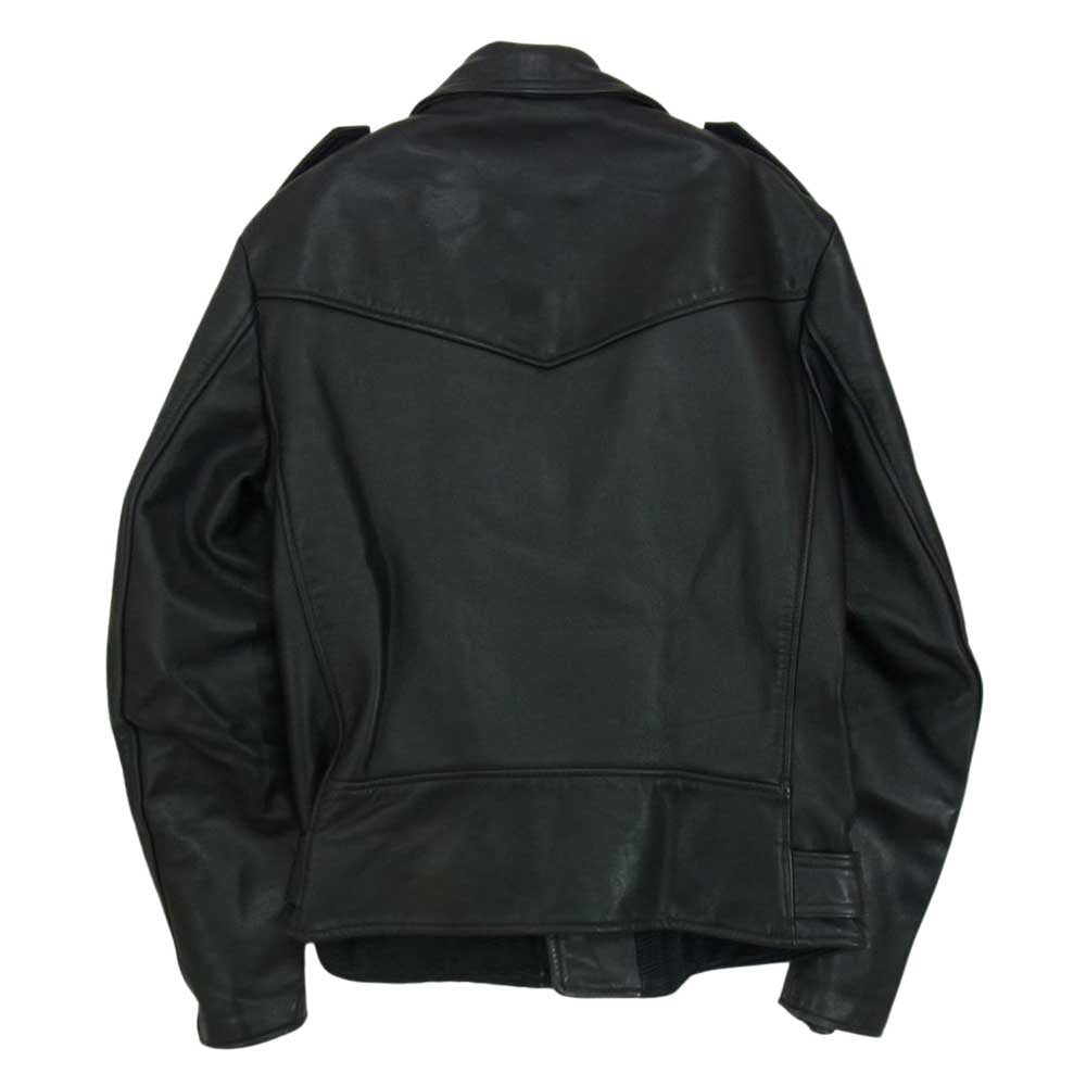 トリプルシックス レザー ウェア 英国製 ダブル ライダース ジャケット ブラック系 36【中古】