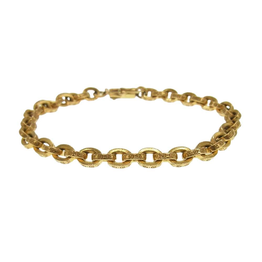 CHROME HEARTS クロムハーツ（原本有） 22K PAPER CHAIN ペーパーチェーン ブレスレット ゴールド系【中古】