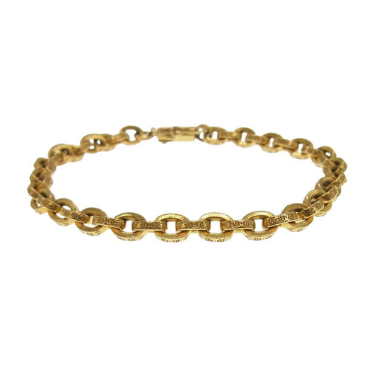 CHROME HEARTS クロムハーツ（原本有） 22K PAPER CHAIN ペーパーチェーン ブレスレット ゴールド系【中古】
