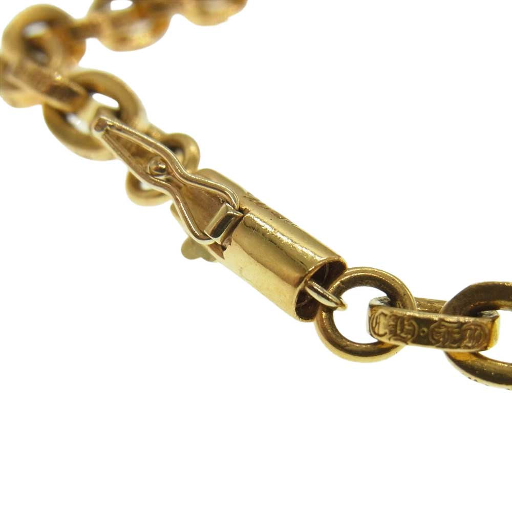 CHROME HEARTS クロムハーツ（原本有） 22K PAPER CHAIN ペーパーチェーン ブレスレット ゴールド系【中古】
