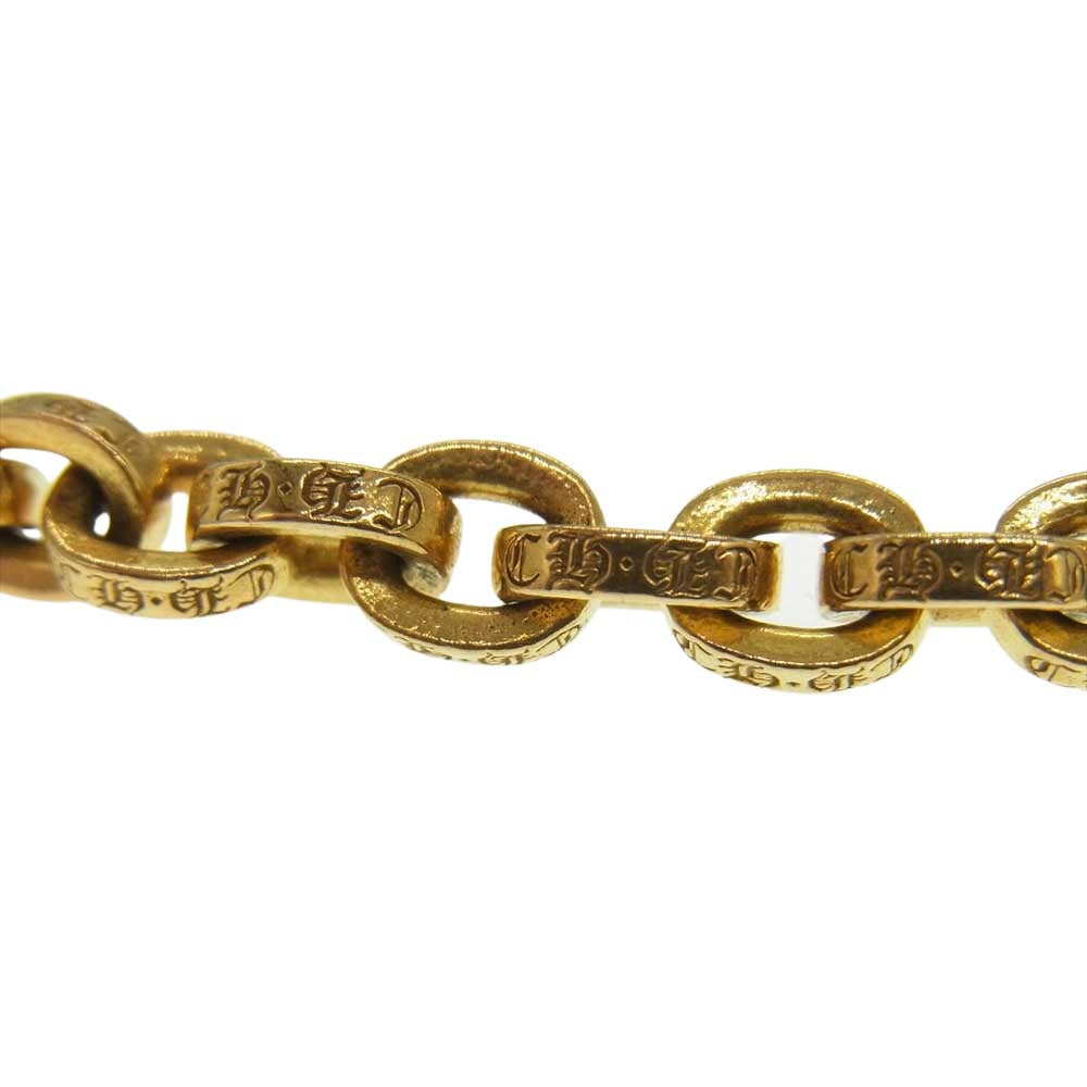 CHROME HEARTS クロムハーツ（原本有） 22K PAPER CHAIN ペーパーチェーン ブレスレット ゴールド系【中古】