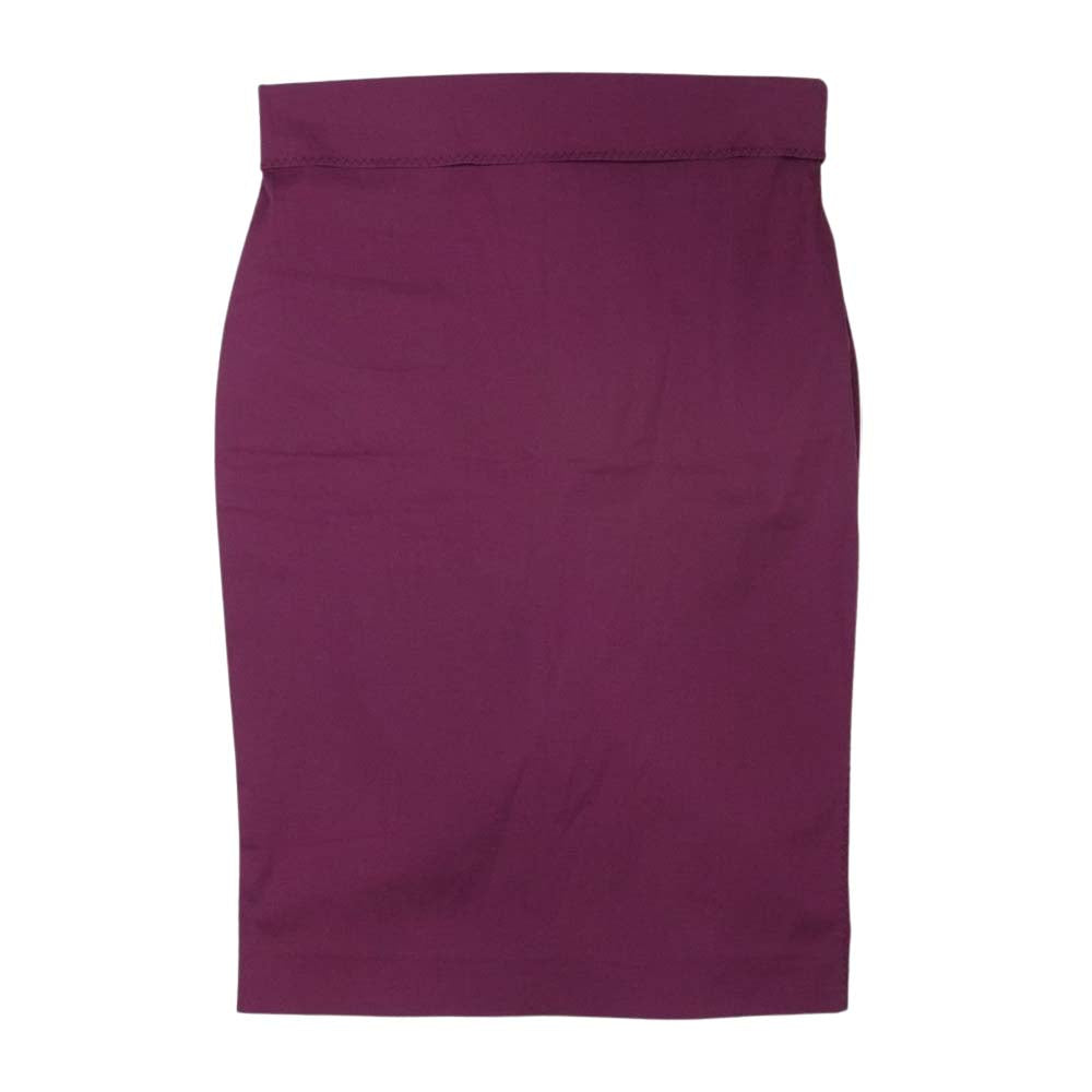 GUCCI グッチ 106323 スリッド タイトスカート  ワインレッド系 40【中古】