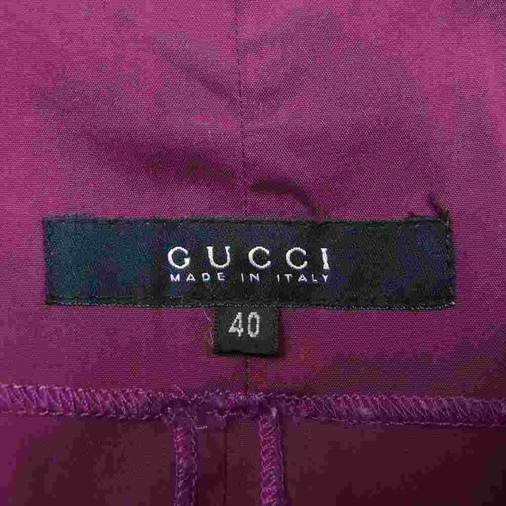 GUCCI グッチ 106323 スリッド タイトスカート  ワインレッド系 40【中古】