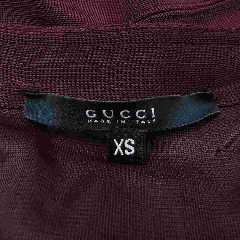 GUCCI グッチ レーヨン タイトスカート ワインレッド ワインレッド系 XS【中古】