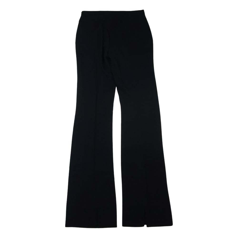 Emilio Pucci エミリオプッチ レーヨン ロング フレア パンツ ブラック系 40【新古品】【未使用】【中古】