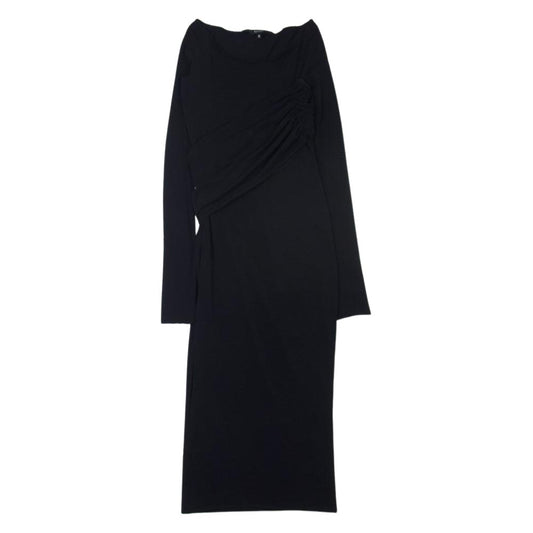 GUCCI グッチ Uネック タイト ワンピース 長袖 ブラック系 XS【中古】