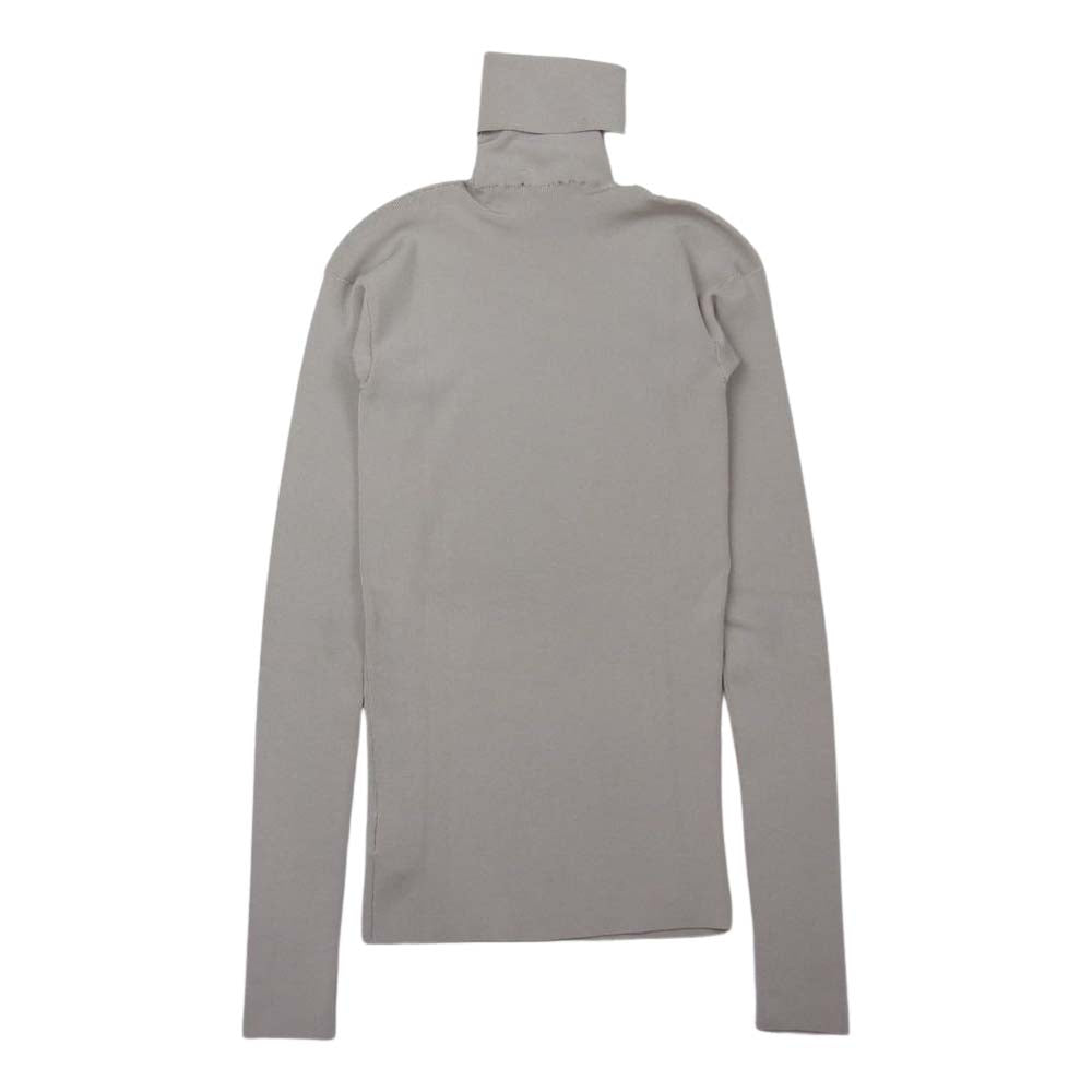 GUCCI グッチ 119381 レーヨン タートルネック ニット グレージュ系 S【新古品】【未使用】【中古】