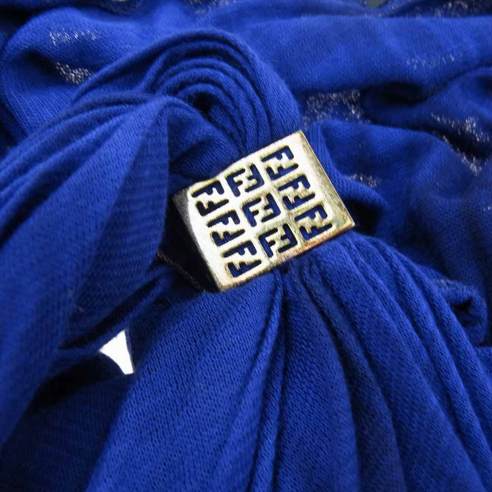 FENDI フェンディ ノースリーブ 925チェーン ドレス ワンピース ダークネイビー系 40【中古】