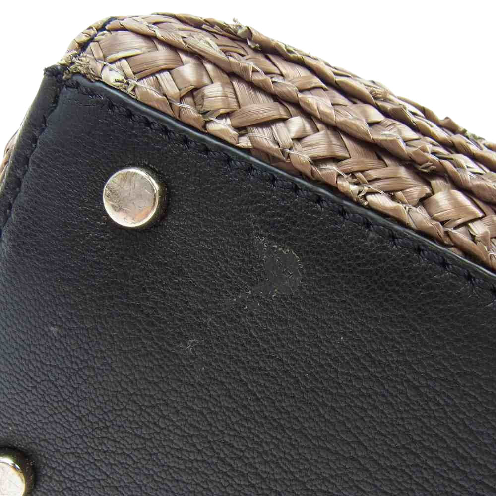 Kate Spade ケイトスペード カゴバック 籠バック ブラック系 ベージュ系【中古】