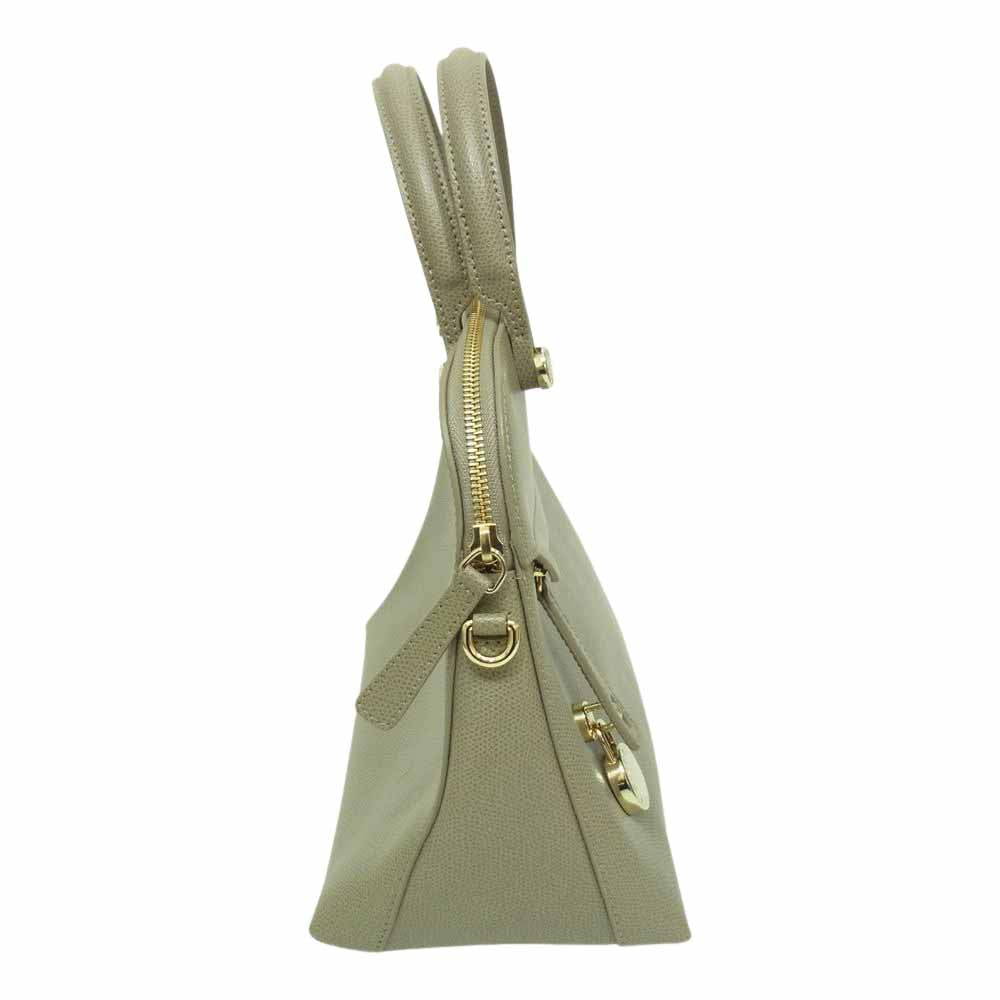 Furla フルラ レザー ハンドバック ベージュ 【中古】