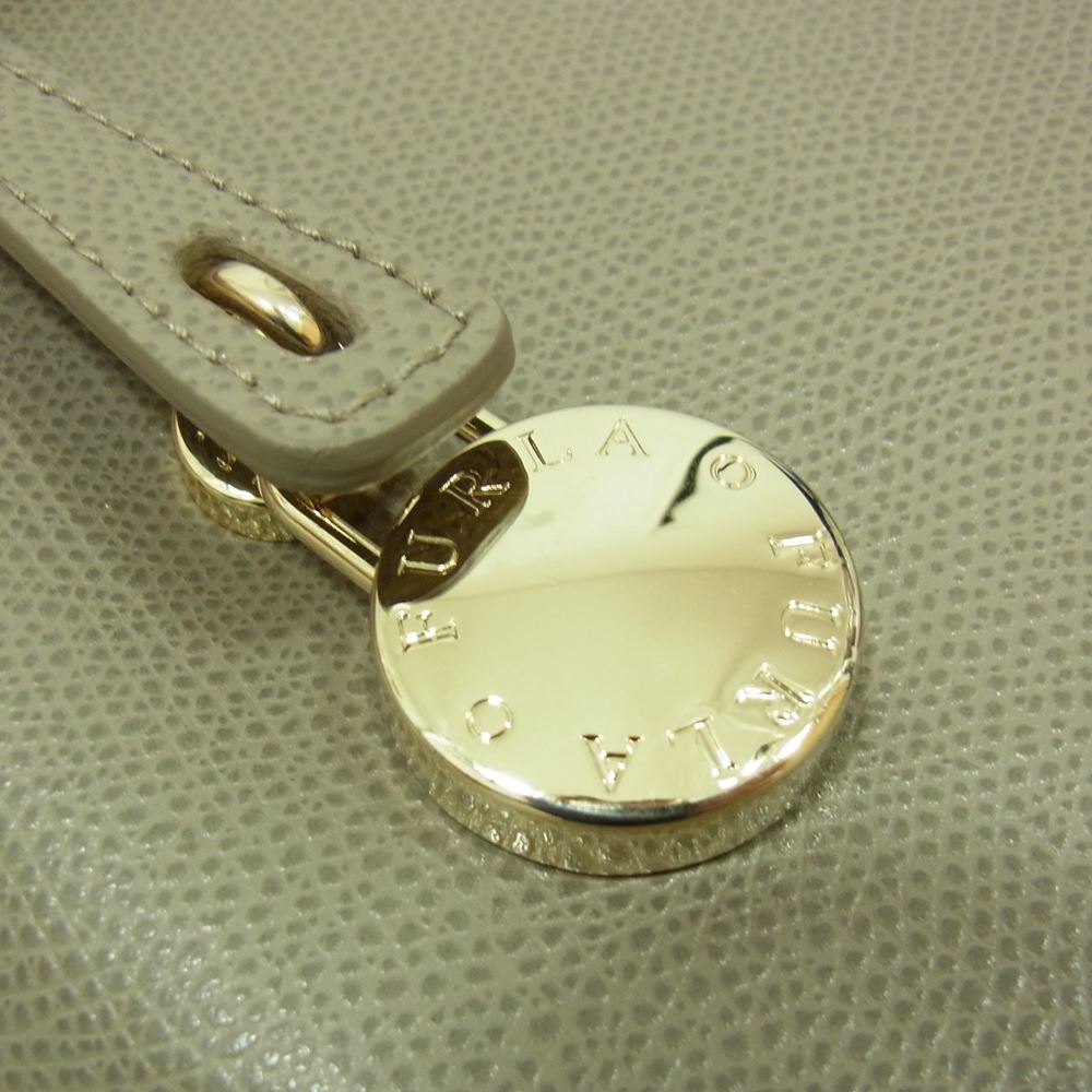 Furla フルラ レザー ハンドバック ベージュ 【中古】