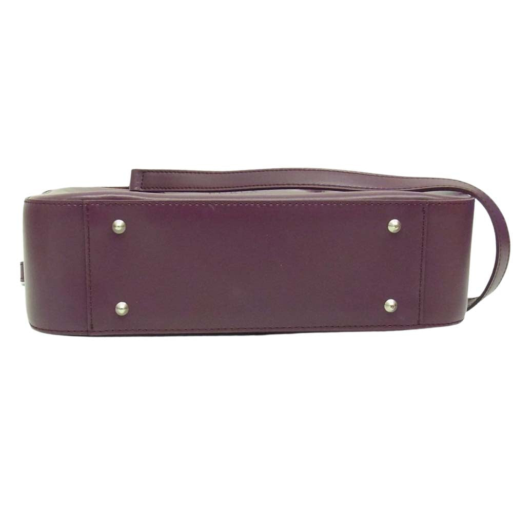 Furla フルラ レザー ショルダー ハンドバック ２WAY パープル系【中古】