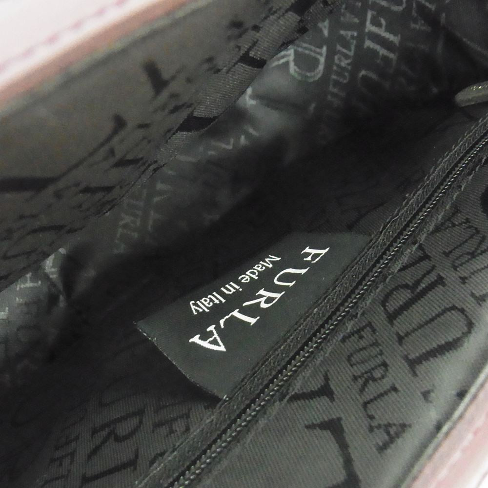 Furla フルラ レザー ショルダー ハンドバック ２WAY パープル系【中古】
