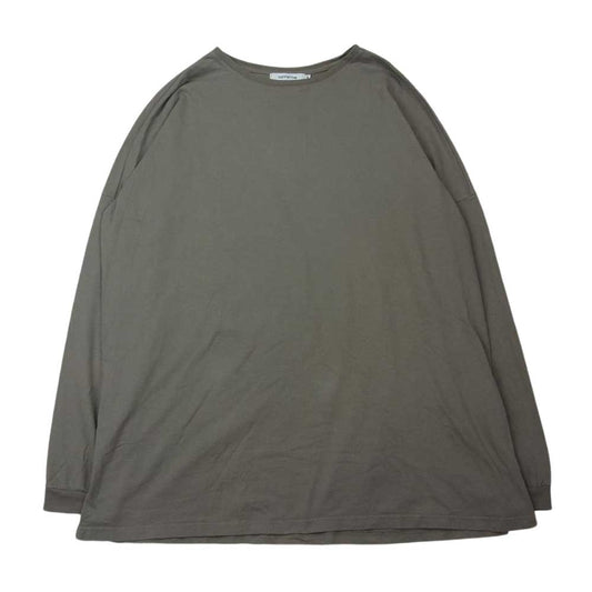 nonnative ノンネイティブ 17AW NN-C3206 CLERK L/S TEE COTTON JERSEY OVERDYED コットン ジャージ オーバーダイ 長袖 Tシャツ カーキ系 1【中古】