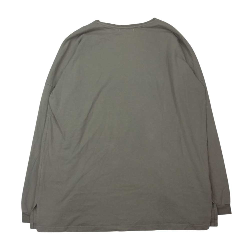 nonnative ノンネイティブ 17AW NN-C3206 CLERK L/S TEE COTTON JERSEY OVERDYED コットン ジャージ オーバーダイ 長袖 Tシャツ カーキ系 1【中古】