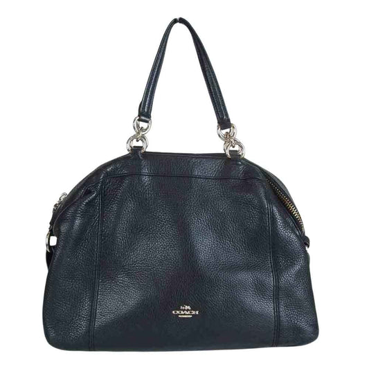 COACH コーチ レザー ハンドバック ブラック系【中古】