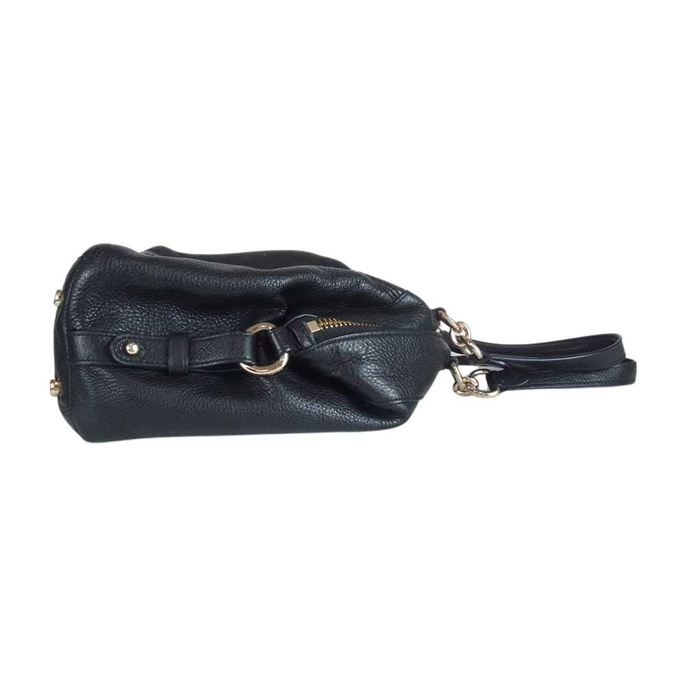 COACH コーチ レザー ハンドバック ブラック系【中古】