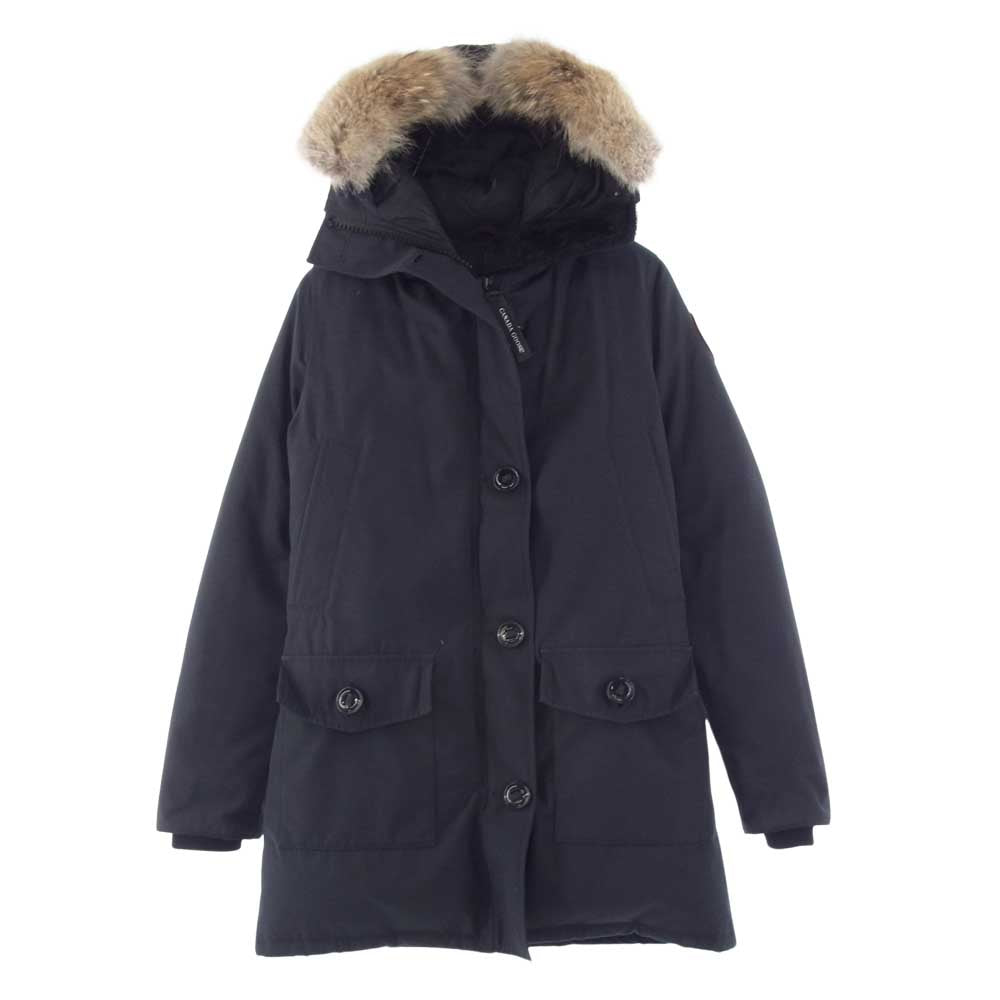CANADA GOOSE カナダグース 2603JL BRONTE PARKA ブロンテ パーカー コヨーテファー ダウンジャケット 国内正規品 サザビーリーグ ダークネイビー系 S【中古】