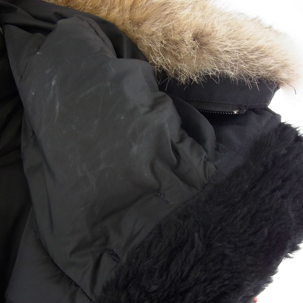 CANADA GOOSE カナダグース 2603JL BRONTE PARKA ブロンテ パーカー コヨーテファー ダウンジャケット 国内正規品 サザビーリーグ ダークネイビー系 S【中古】
