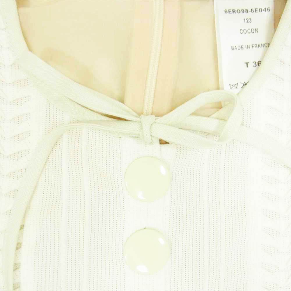 Chloe クロエ 国内正規品 フランス製 ノースリーブ ワンピース ベージュ系 36【中古】