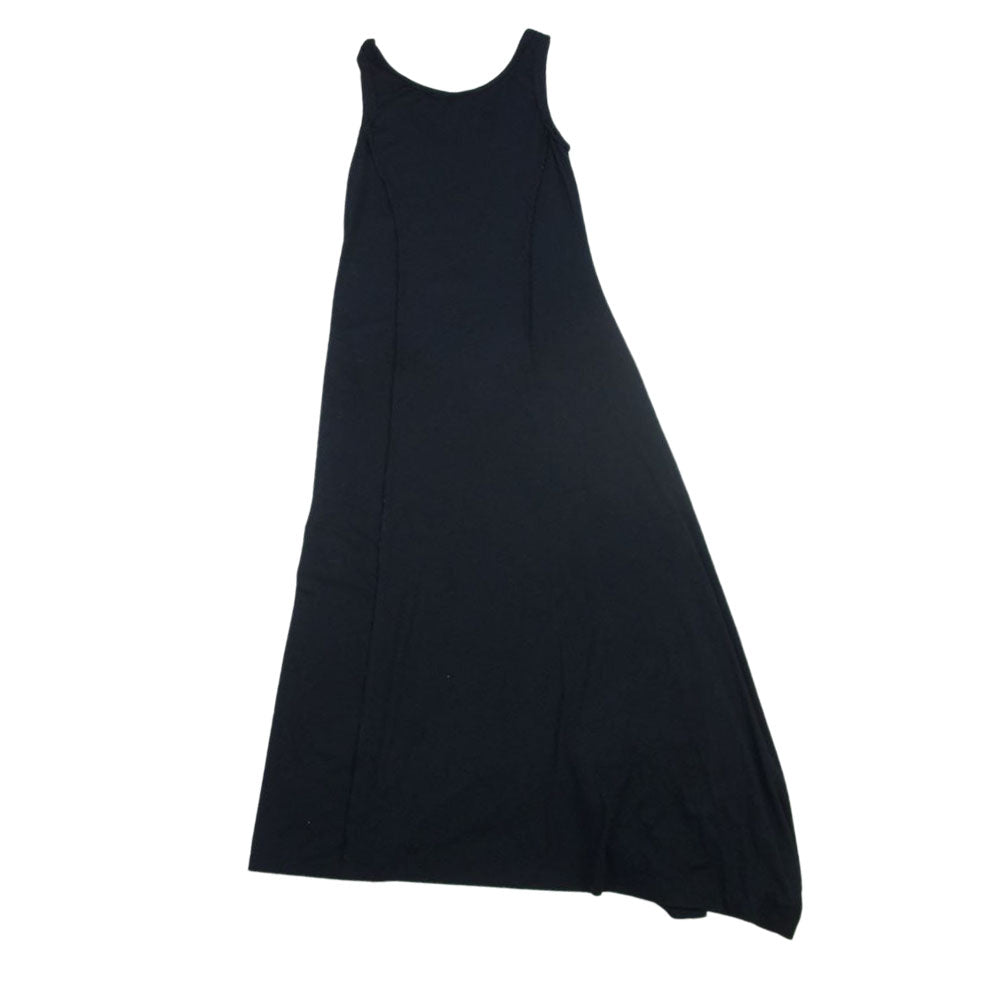 Y-3 Yohji Yamamoto ワイスリー ヨウジヤマモト CY8393 Sleeveless Maxi Dress 3ライン アシンメトリー ノースリーブ マキシ ワンピース ブラック系 S【中古】