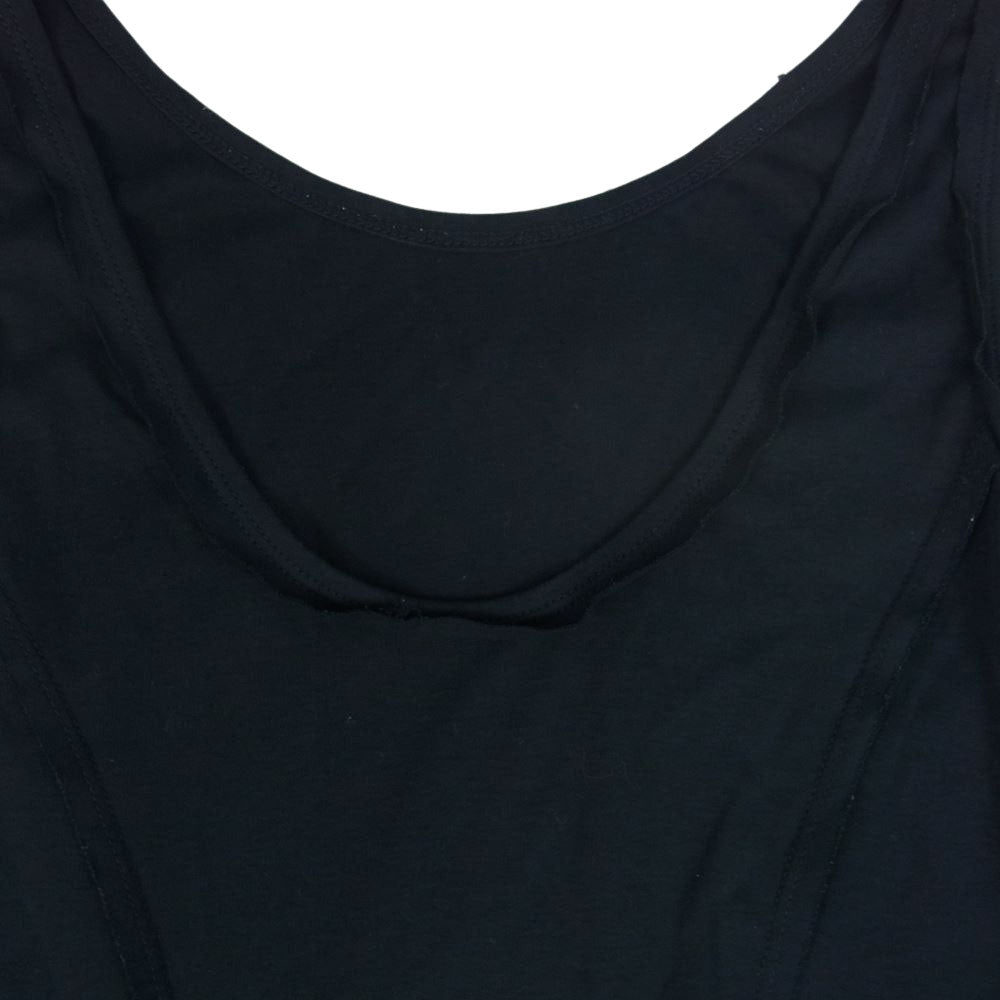 Y-3 Yohji Yamamoto ワイスリー ヨウジヤマモト CY8393 Sleeveless Maxi Dress 3ライン アシンメトリー ノースリーブ マキシ ワンピース ブラック系 S【中古】