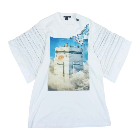 LOUIS VUITTON ルイ・ヴィトン 19SS FGDB31NVX 国内正規品 Printed Tshirt With Gel Patch ジェルパッチ プリント 半袖Tシャツ カットソー ホワイト系 XS【中古】