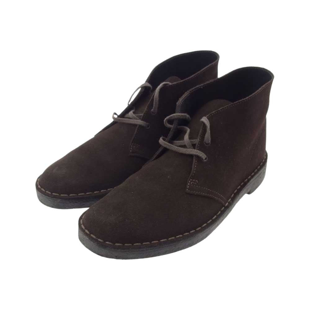Clarks クラークス 13292 DESERT BOOT スエード  デザートブーツ チャッカブーツ ブラウン ダークブラウン系 8.5【中古】