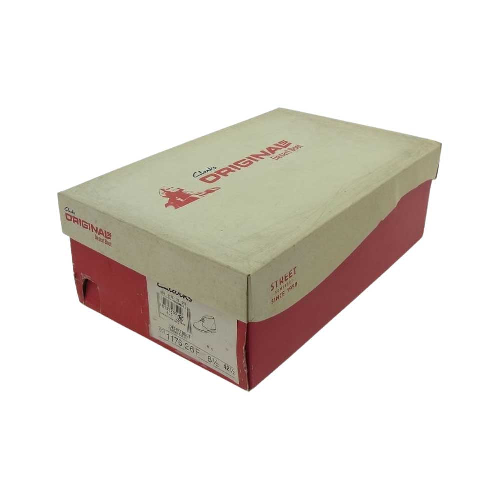 Clarks クラークス 13292 DESERT BOOT スエード  デザートブーツ チャッカブーツ ブラウン ダークブラウン系 8.5【中古】
