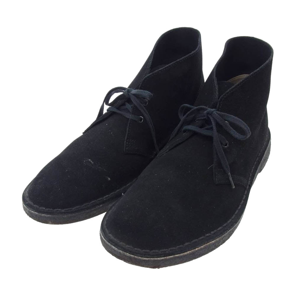 Clarks クラークス 13292 DESERT BOOT スエード  デザートブーツ チャッカブーツ ブラック ブラック系 US 9 1/2【中古】
