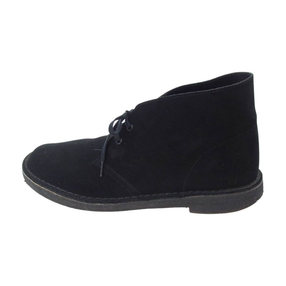 Clarks クラークス 13292 DESERT BOOT スエード  デザートブーツ チャッカブーツ ブラック ブラック系 US 9 1/2【中古】