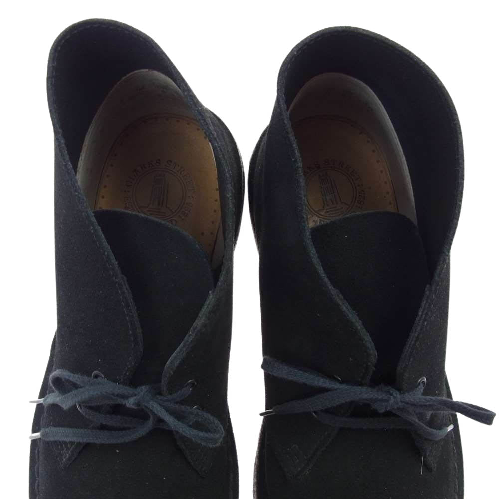 Clarks クラークス 13292 DESERT BOOT スエード  デザートブーツ チャッカブーツ ブラック ブラック系 US 9 1/2【中古】