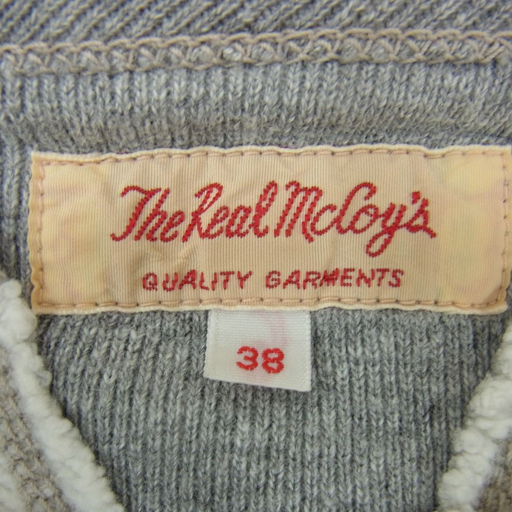 The REAL McCOY'S ザリアルマッコイズ 吊り編みループウィール ミリタリー スウェットシャツ グレー系 38【中古】