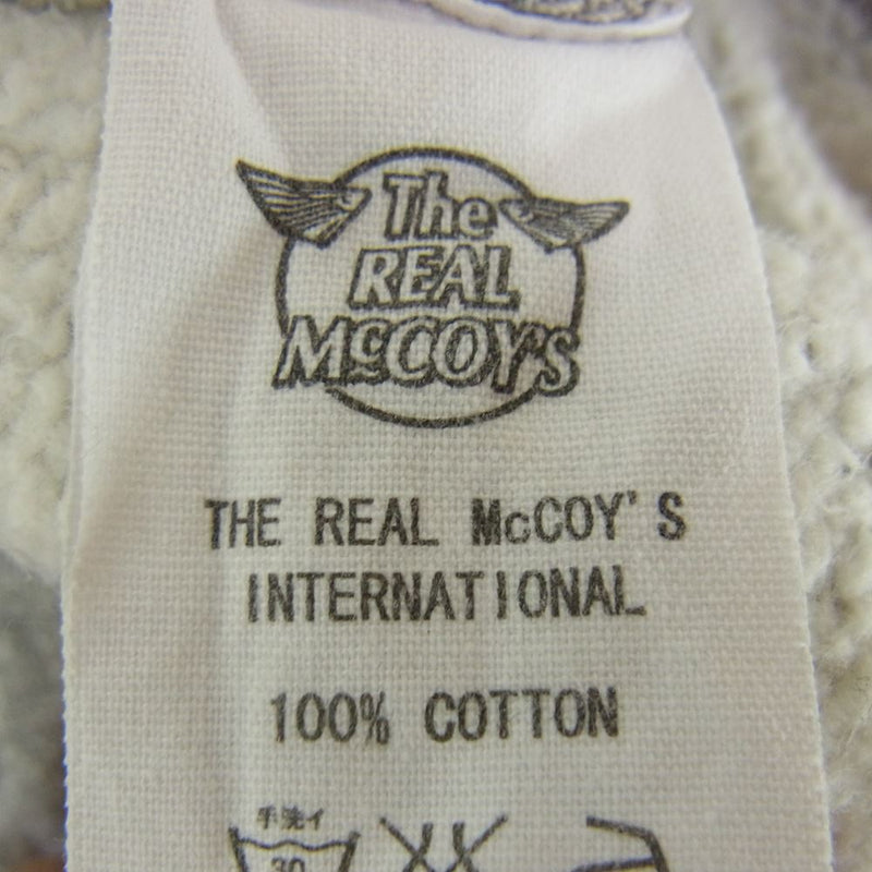 The REAL McCOY'S ザリアルマッコイズ 吊り編みループウィール ミリタリー スウェットシャツ グレー系 38【中古】