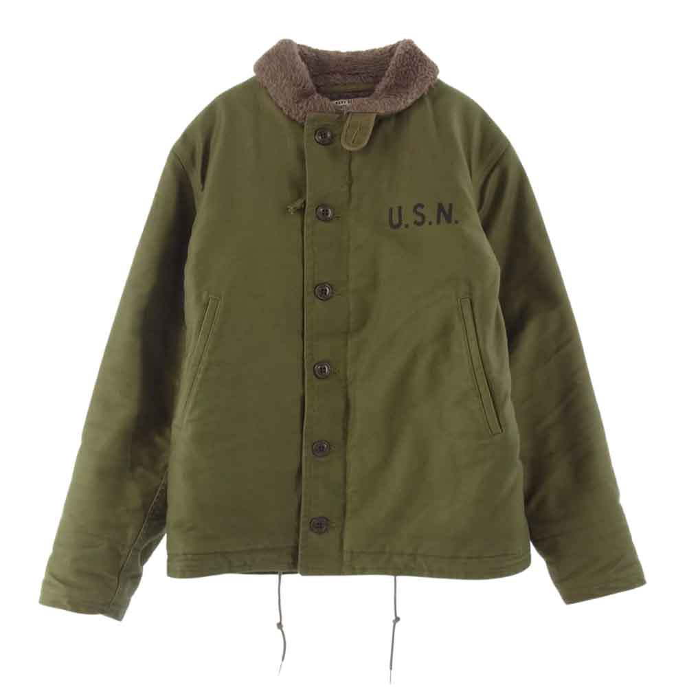 The REAL McCOY'S ザリアルマッコイズ TOYS McCOY トイズマッコイ N-1 USN デッキジャケット カーキ系 36【中古】