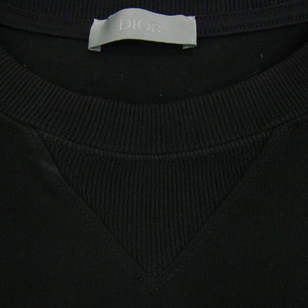 Dior ディオール × Kenny Scharf ケニースカーフ 21AW 193J685D0554 Oversized Tee ロゴ刺繍  オーバーサイズ 半袖 Tシャツ ブラック系 XL【中古】